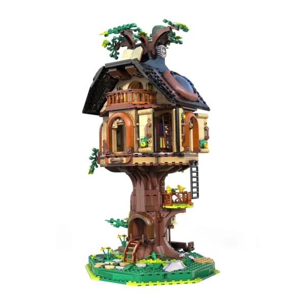 CaDA C66013W Tree House Library – 1808 PCS Building Blocks Set with LED Lights